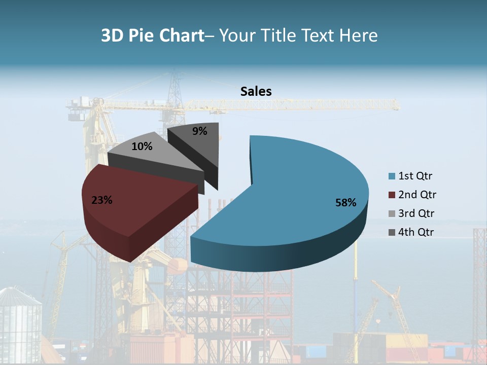 Blue Trade Scrap PowerPoint Template