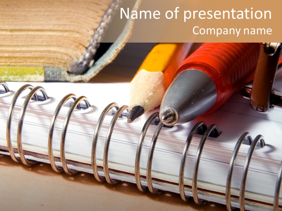 Bibliophile Writings Work PowerPoint Template