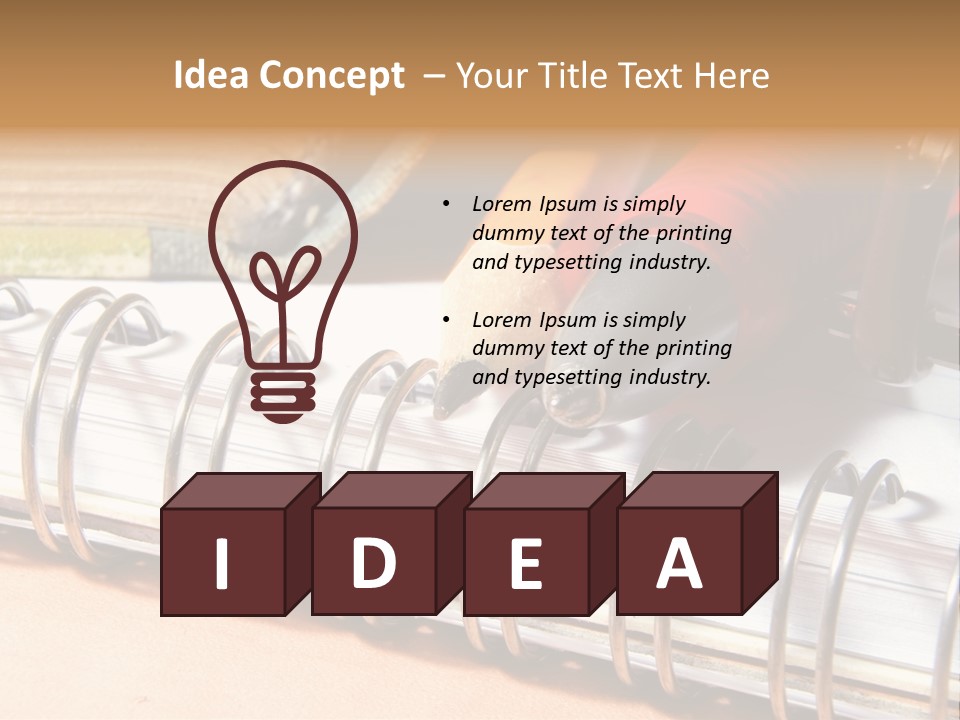 Bibliophile Writings Work PowerPoint Template