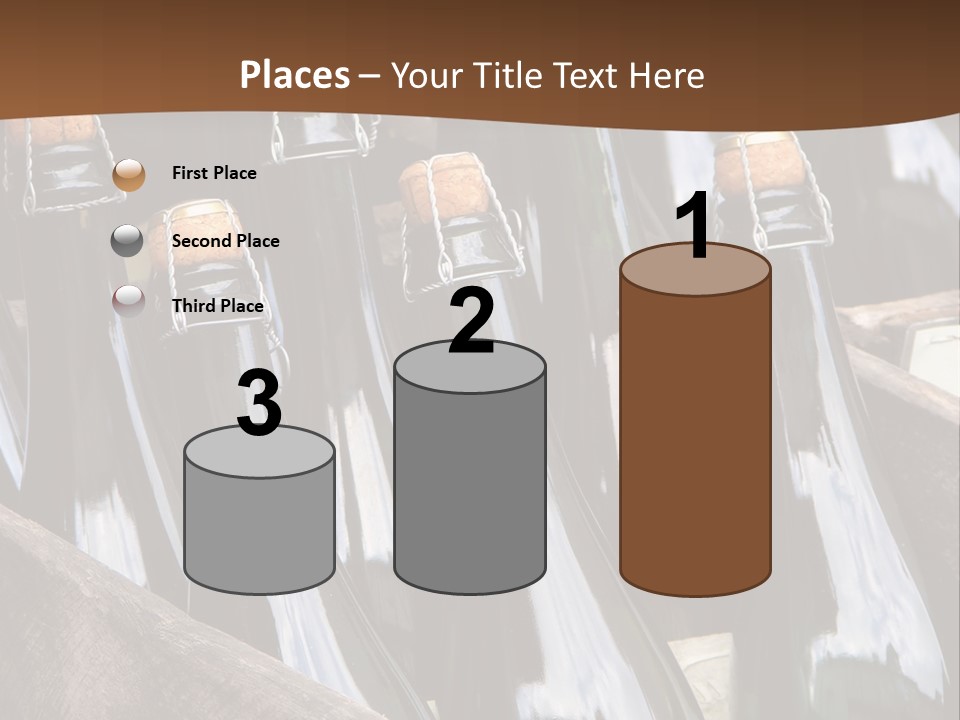 Glass Winemaking Stopper PowerPoint Template