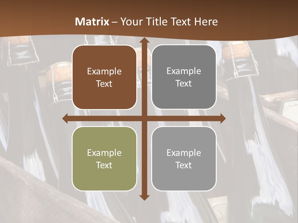 Glass Winemaking Stopper PowerPoint Template