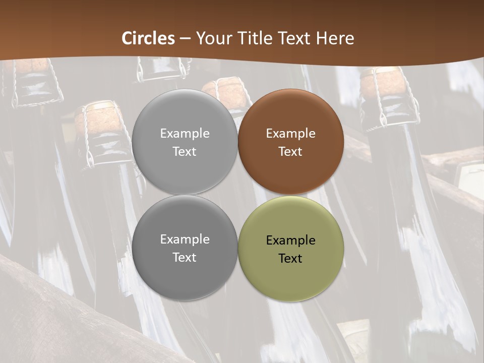 Glass Winemaking Stopper PowerPoint Template