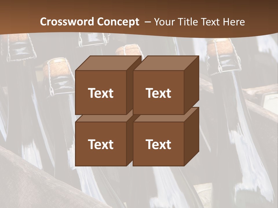 Glass Winemaking Stopper PowerPoint Template