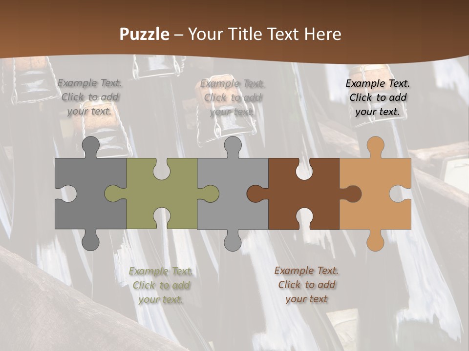 Glass Winemaking Stopper PowerPoint Template