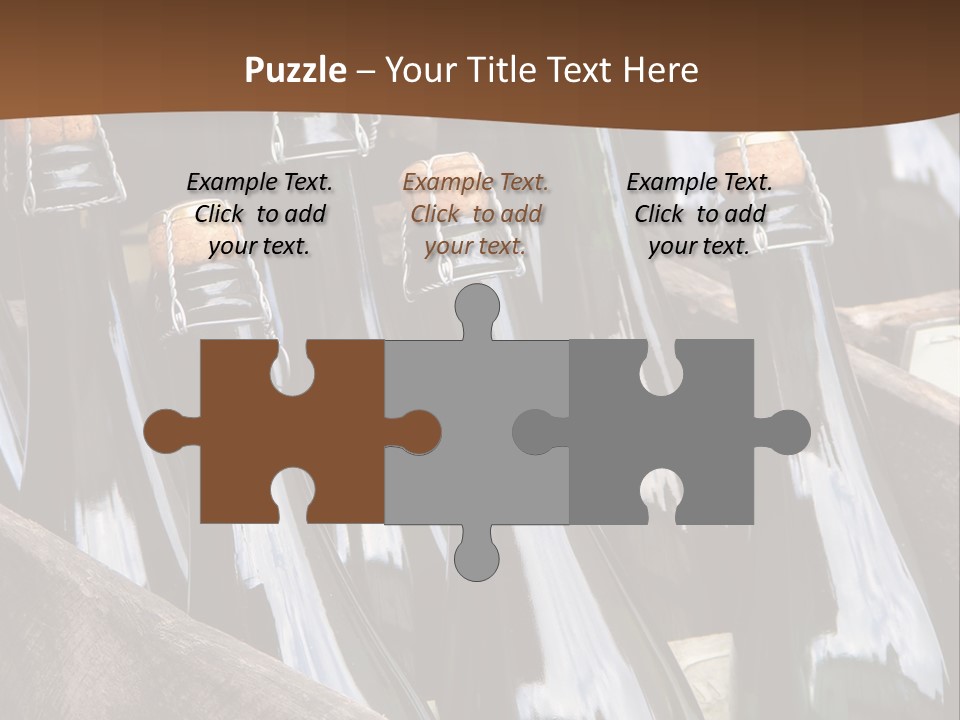 Glass Winemaking Stopper PowerPoint Template