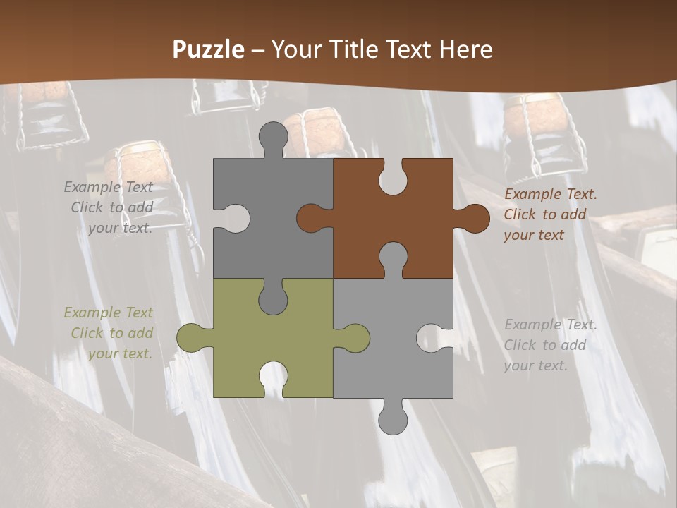 Glass Winemaking Stopper PowerPoint Template