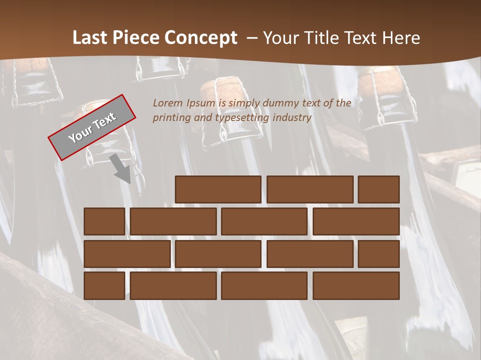 Glass Winemaking Stopper PowerPoint Template