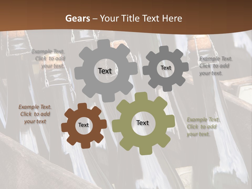 Glass Winemaking Stopper PowerPoint Template