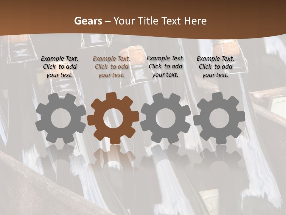 Glass Winemaking Stopper PowerPoint Template