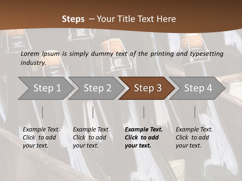Glass Winemaking Stopper PowerPoint Template