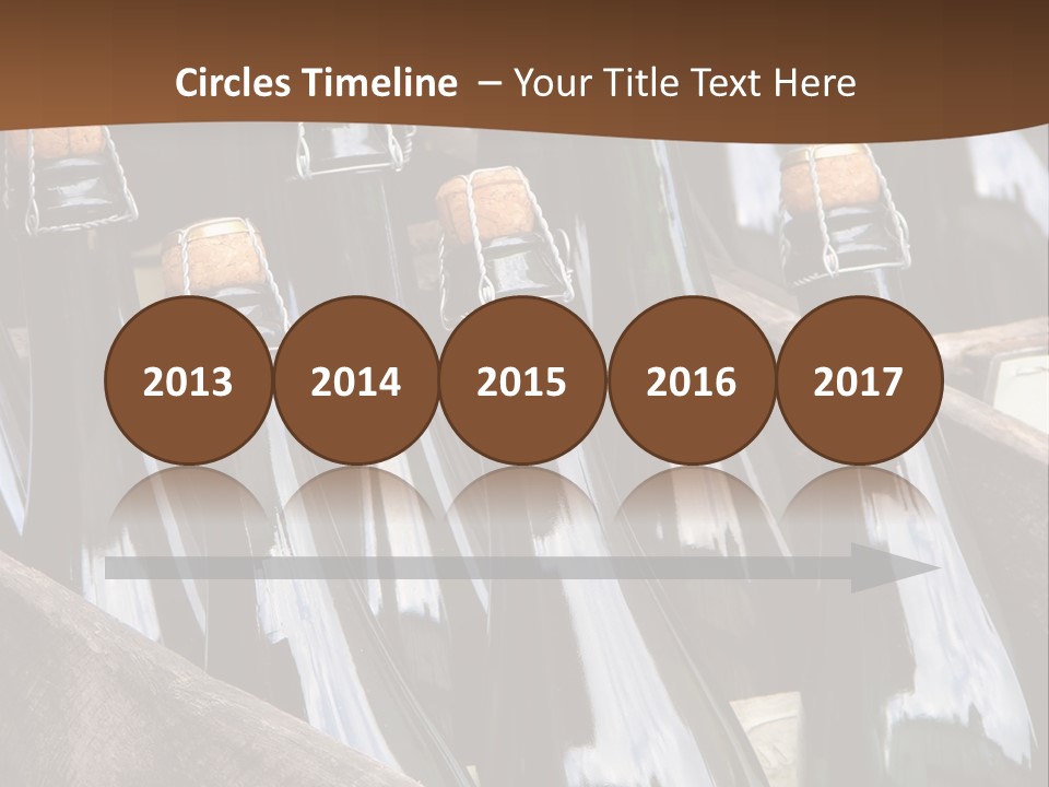 Glass Winemaking Stopper PowerPoint Template