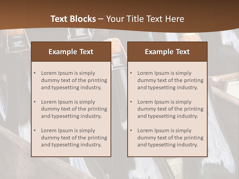 Glass Winemaking Stopper PowerPoint Template