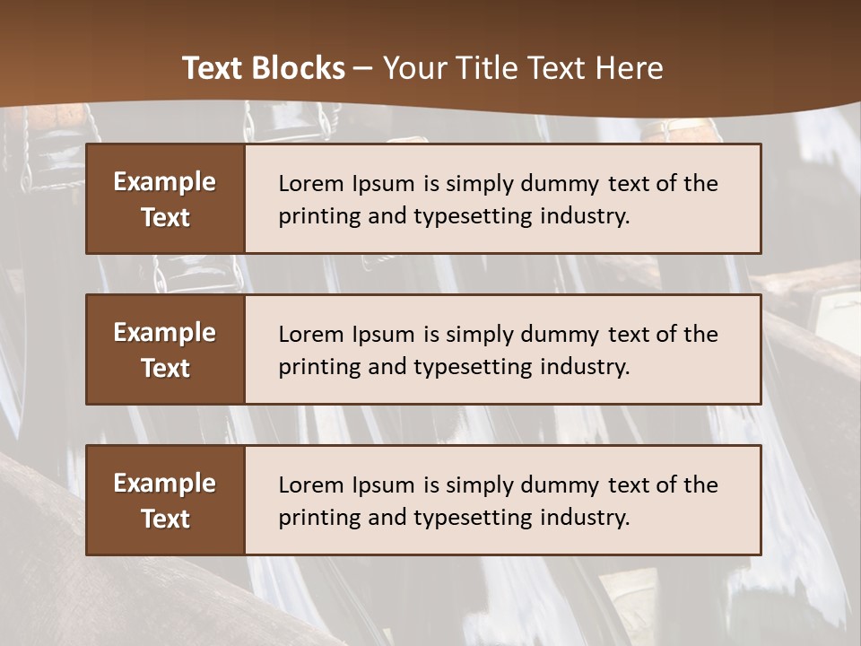 Glass Winemaking Stopper PowerPoint Template