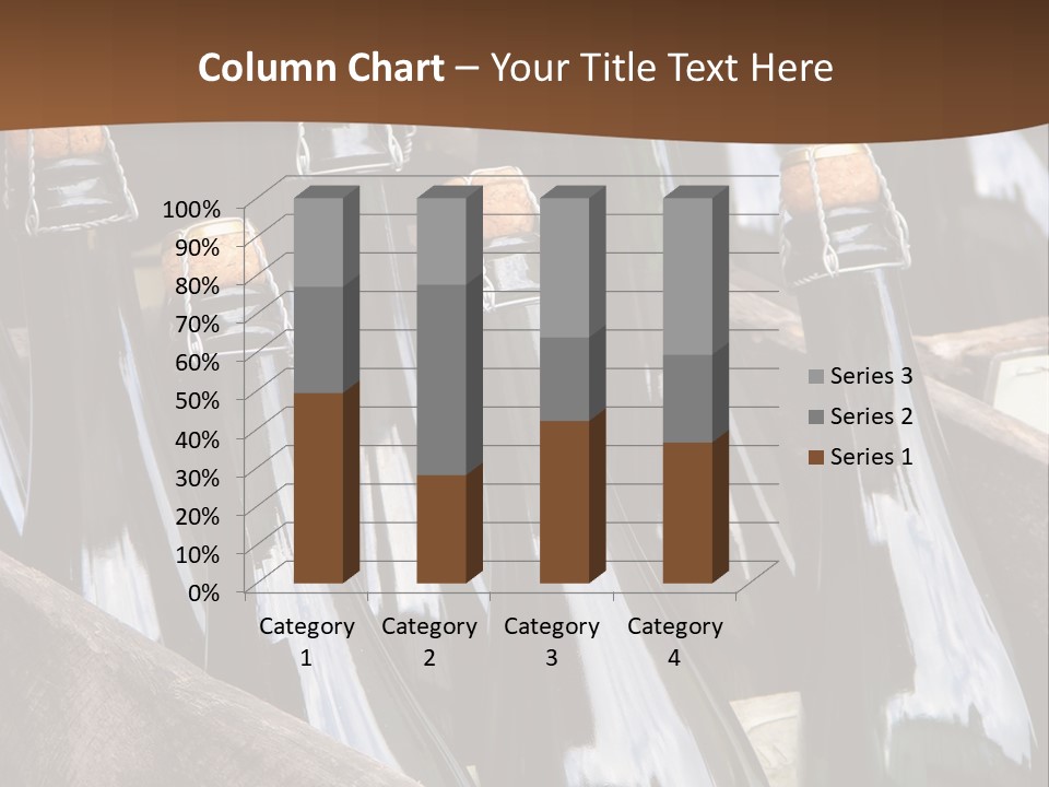 Glass Winemaking Stopper PowerPoint Template