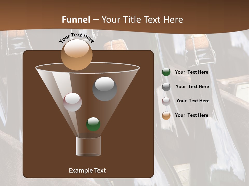Glass Winemaking Stopper PowerPoint Template