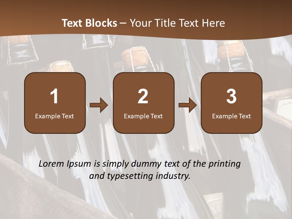 Glass Winemaking Stopper PowerPoint Template