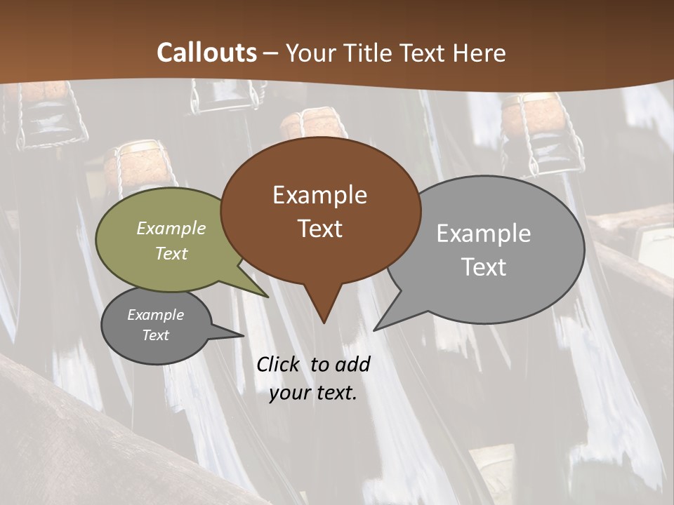 Glass Winemaking Stopper PowerPoint Template