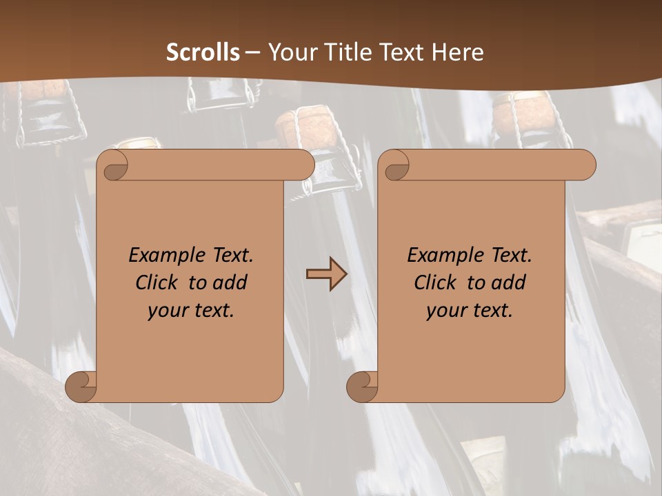 Glass Winemaking Stopper PowerPoint Template