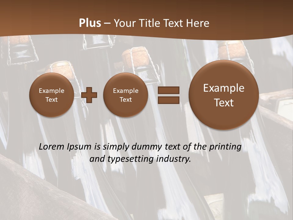 Glass Winemaking Stopper PowerPoint Template