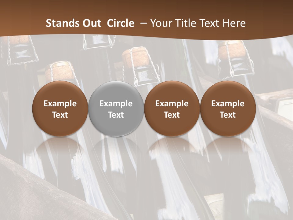 Glass Winemaking Stopper PowerPoint Template