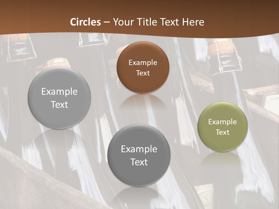 Glass Winemaking Stopper PowerPoint Template