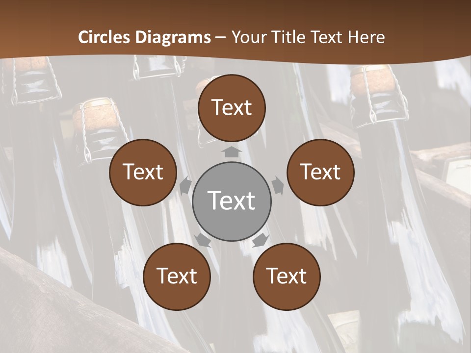 Glass Winemaking Stopper PowerPoint Template