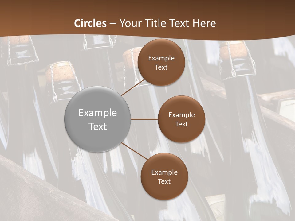 Glass Winemaking Stopper PowerPoint Template
