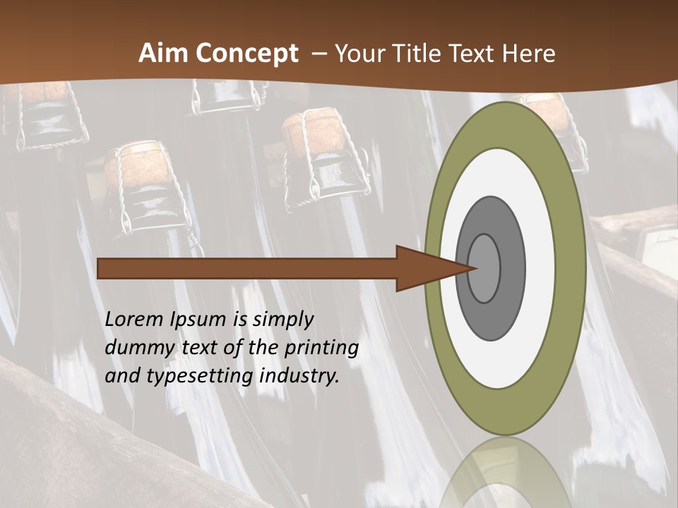 Glass Winemaking Stopper PowerPoint Template
