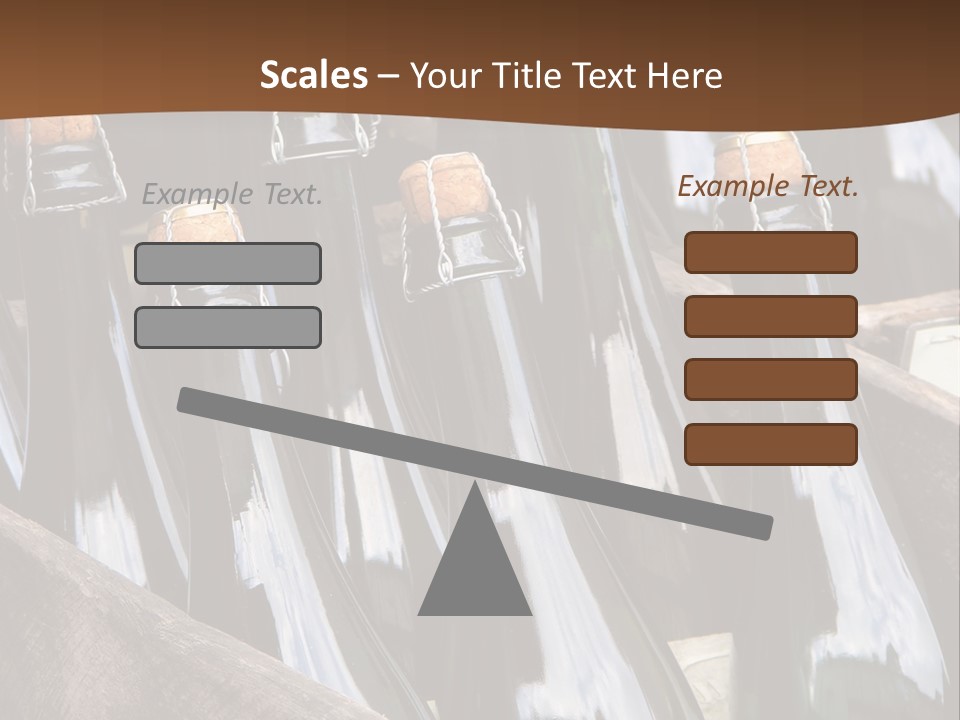 Glass Winemaking Stopper PowerPoint Template
