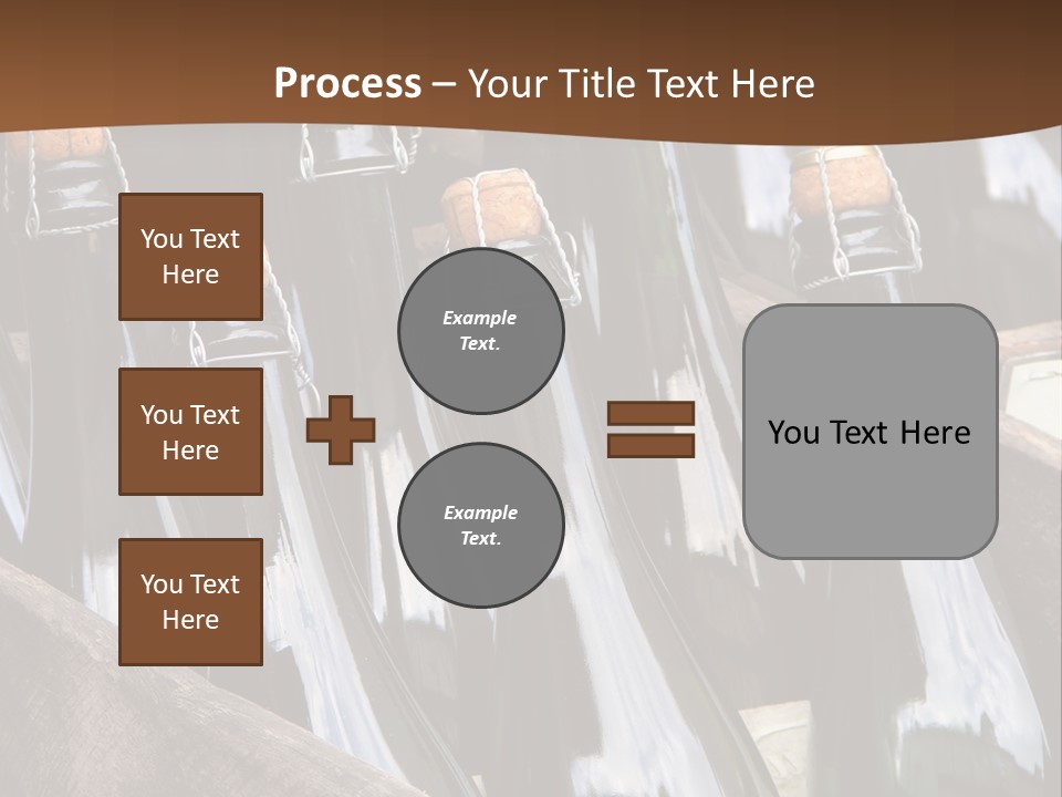 Glass Winemaking Stopper PowerPoint Template