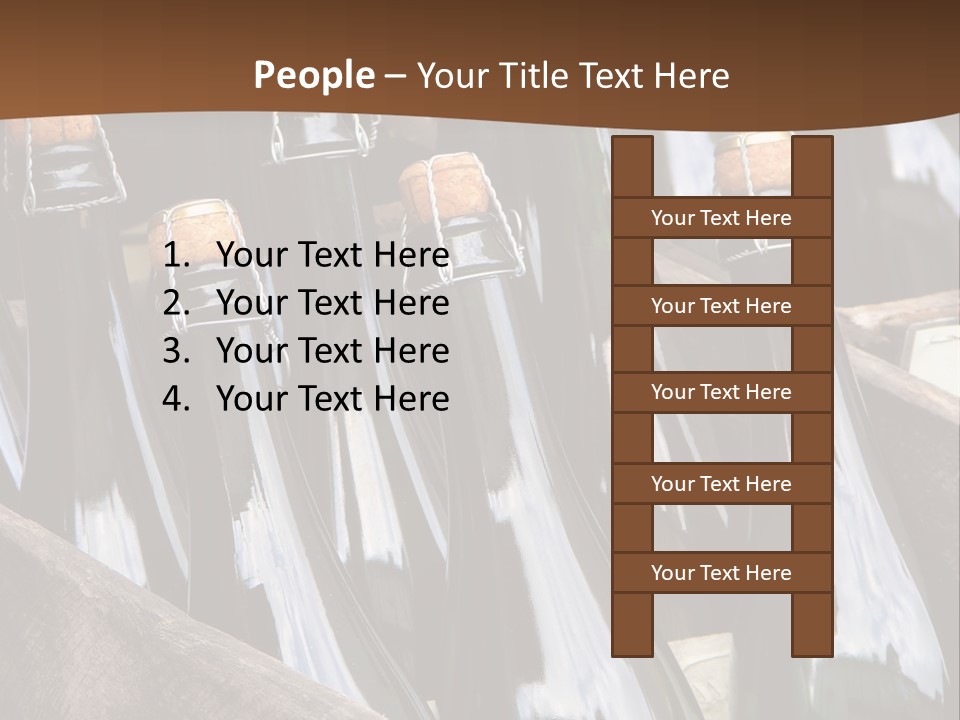 Glass Winemaking Stopper PowerPoint Template