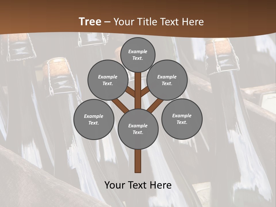 Glass Winemaking Stopper PowerPoint Template