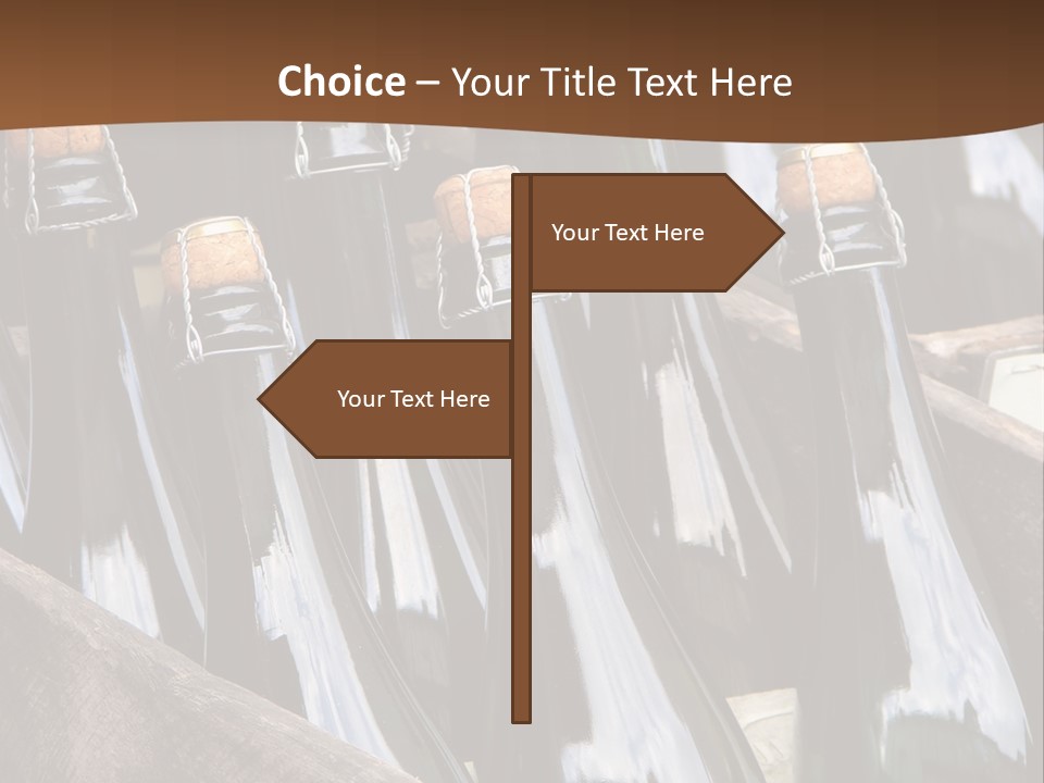 Glass Winemaking Stopper PowerPoint Template