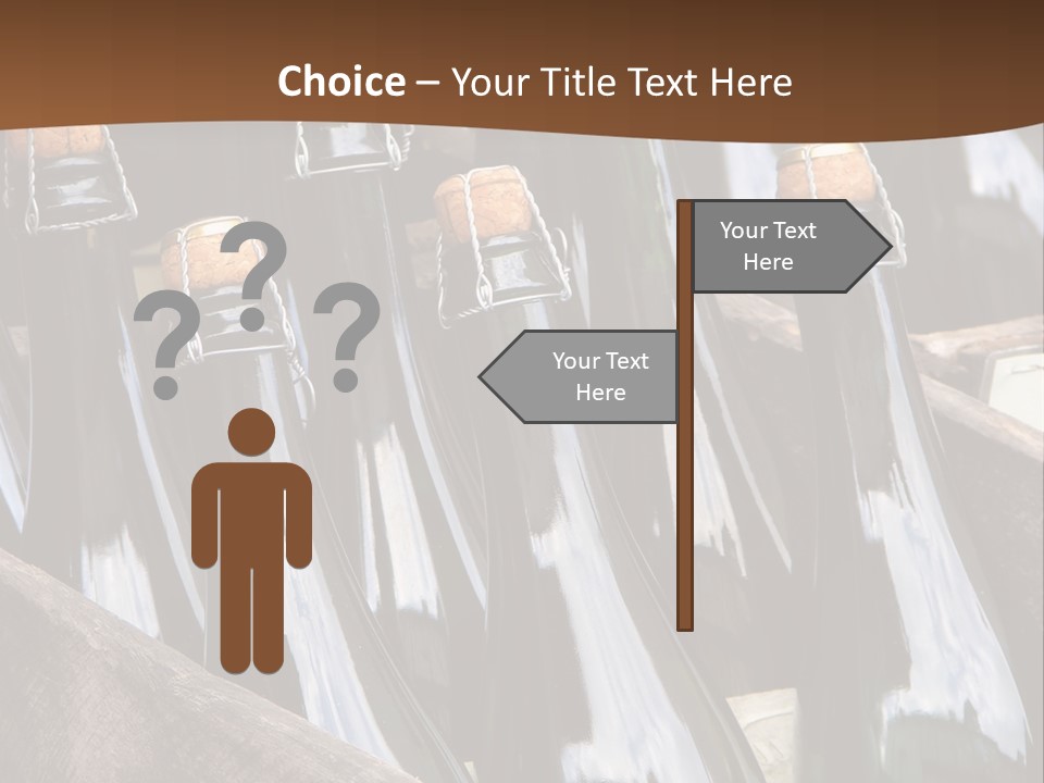 Glass Winemaking Stopper PowerPoint Template
