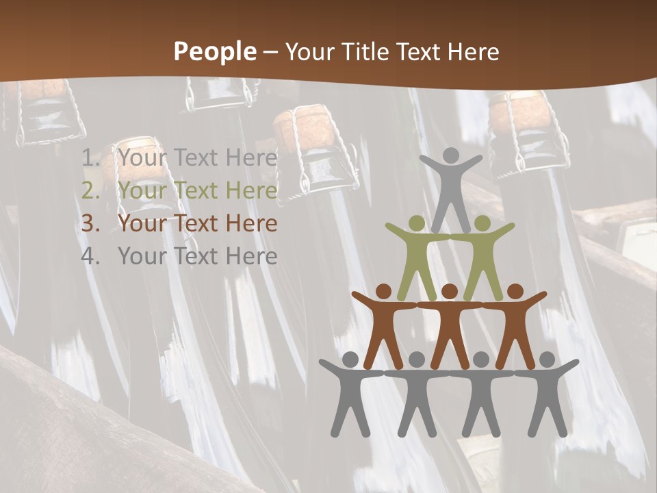 Glass Winemaking Stopper PowerPoint Template