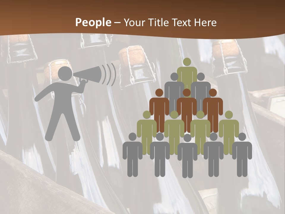 Glass Winemaking Stopper PowerPoint Template