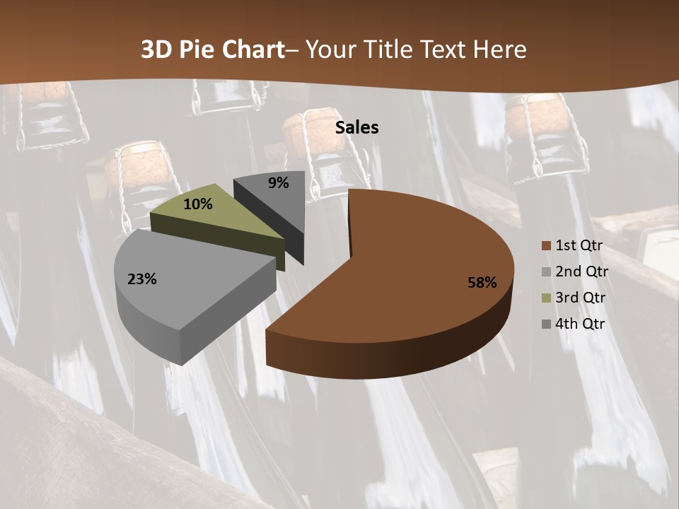 Glass Winemaking Stopper PowerPoint Template