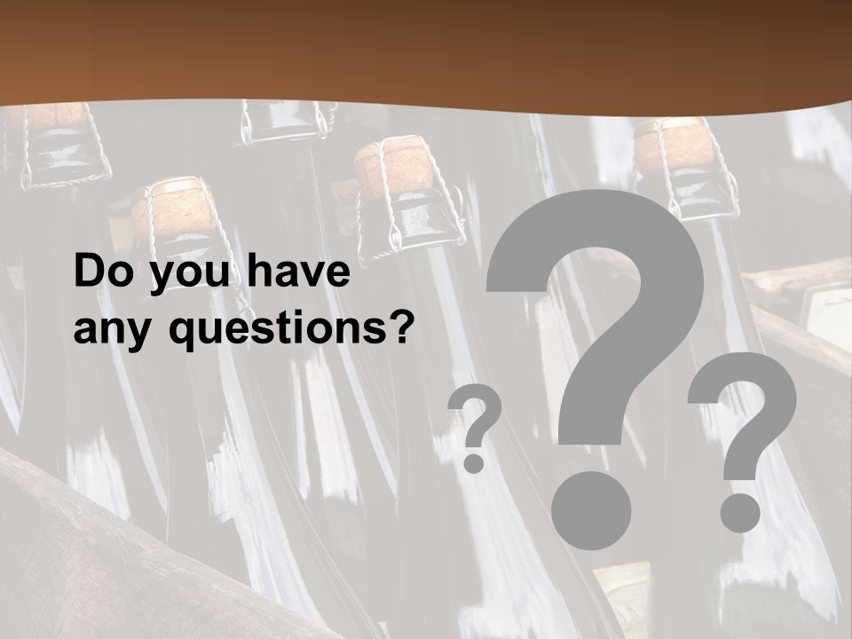 Glass Winemaking Stopper PowerPoint Template