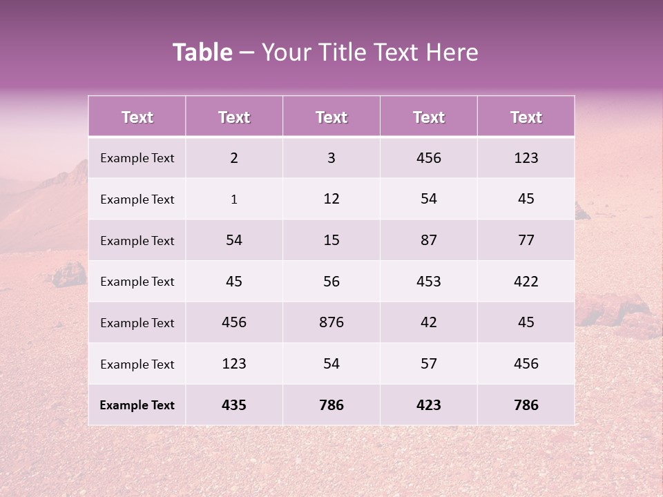 Dry Slope Neuquen PowerPoint Template