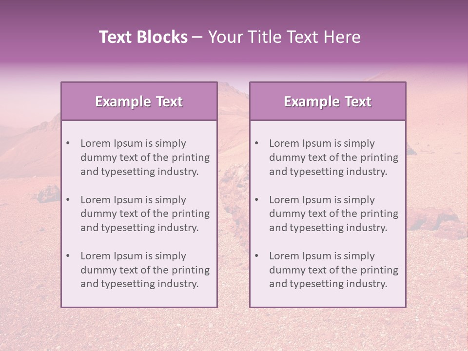 Dry Slope Neuquen PowerPoint Template