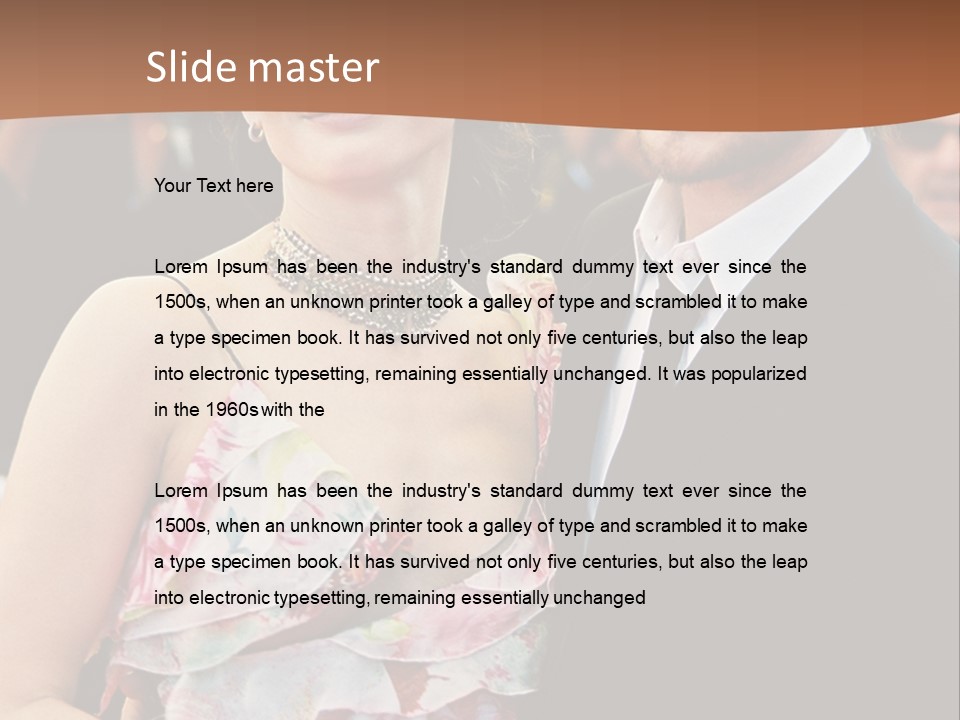 Film Actor Spirit PowerPoint Template