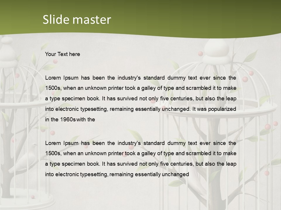 Imprisonment Green Heaven PowerPoint Template