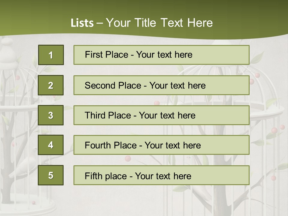 Imprisonment Green Heaven PowerPoint Template