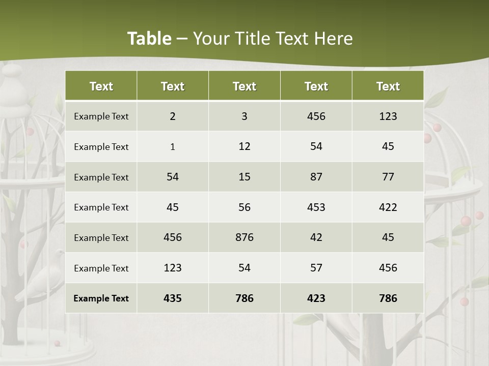 Imprisonment Green Heaven PowerPoint Template