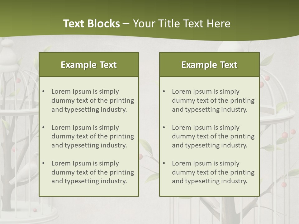 Imprisonment Green Heaven PowerPoint Template