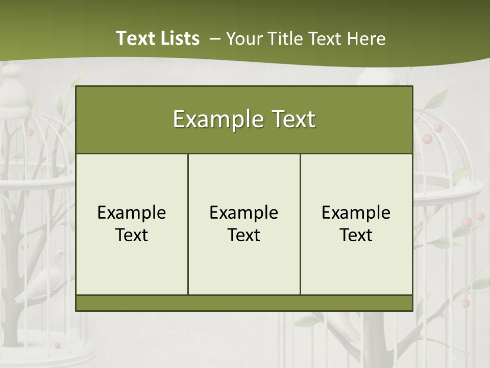 Imprisonment Green Heaven PowerPoint Template