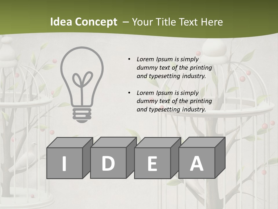 Imprisonment Green Heaven PowerPoint Template