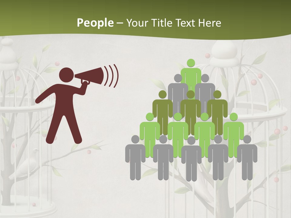 Imprisonment Green Heaven PowerPoint Template