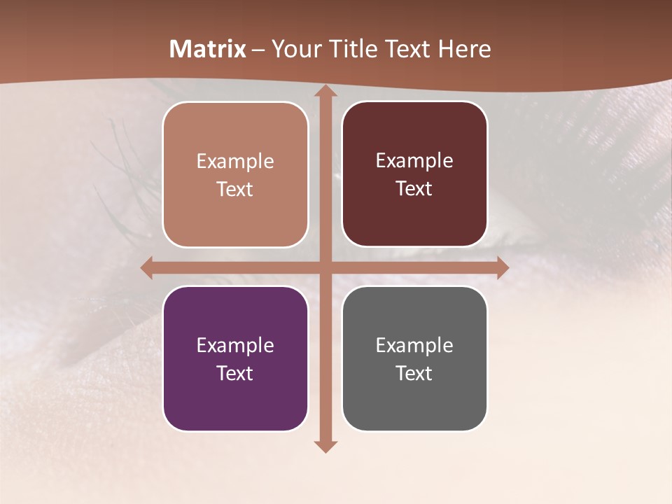 Eye Eyelid Look PowerPoint Template
