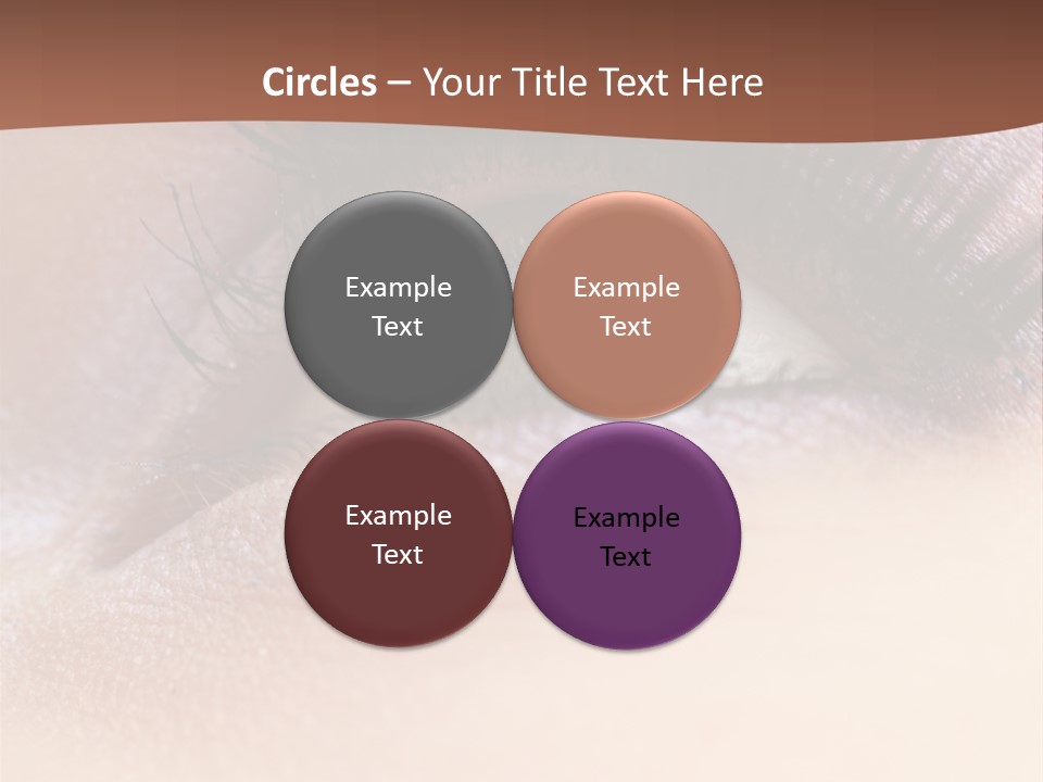 Eye Eyelid Look PowerPoint Template